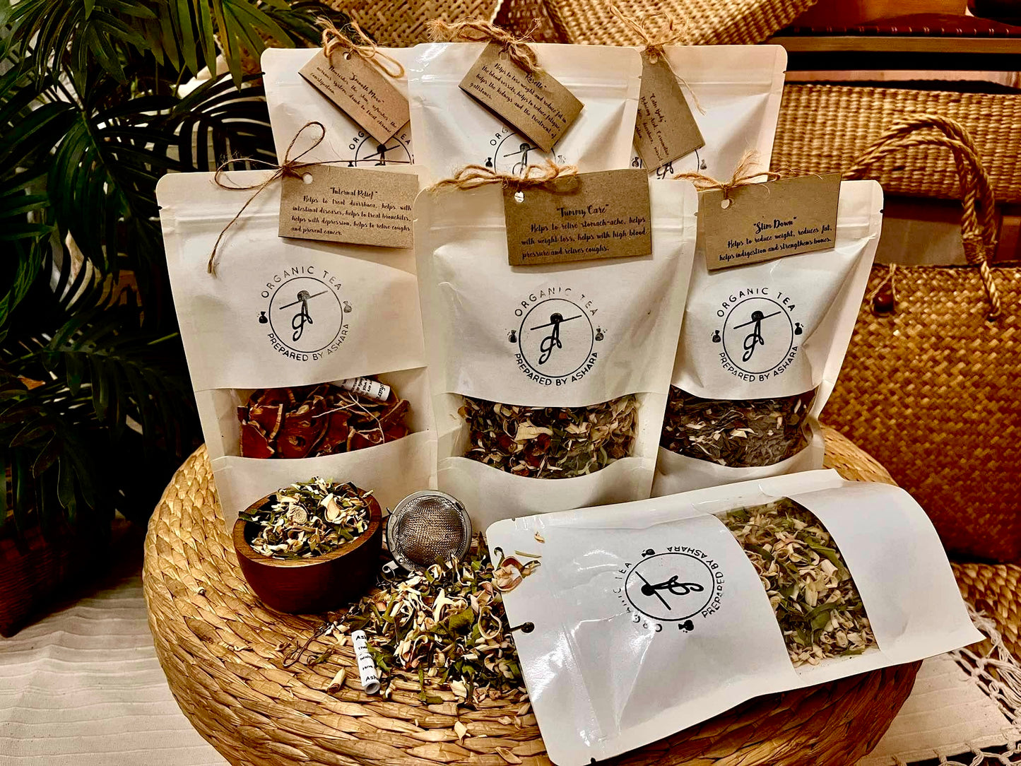 Ashara's Handcrafted Organic Tea Collection